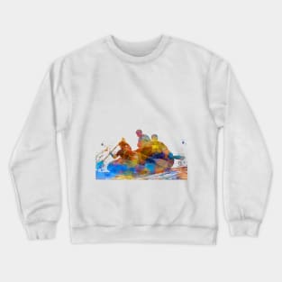 whitewater rafting-watercolor Crewneck Sweatshirt